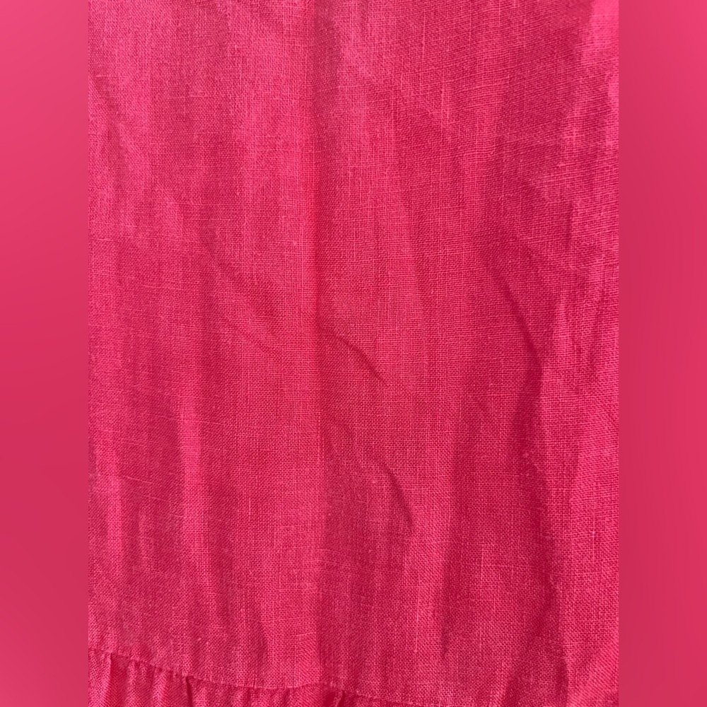 Rosemarine Red Linen Embroidered Women’s Dress Size‎ L - Picture 14 of 16